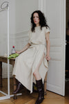BASERANGE sleeveless dress DRSHS-RIB-SP24 undyed